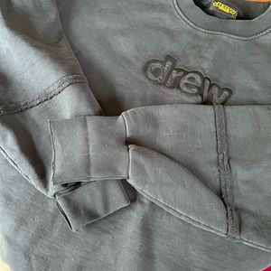 Drew House Secret Embroidery Black Oversized Crew Neck